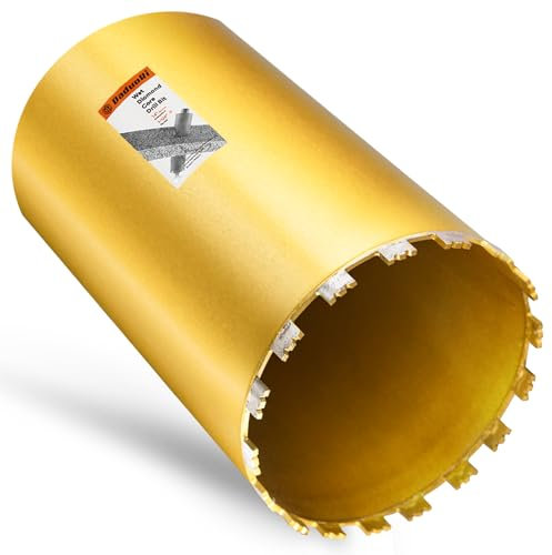 DaduoRi 8 Inch Wet Core Drill Bit, 8 Core Bits for Concrete, 1-1/4-7 Thread, 14 Drilling Depth Diamond Core Drill for Concrete with Rebar, Masonry, Brick Block,Cement, Stucco, Stone (203mm)