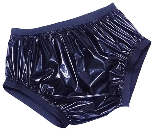 CSGTUO Inkontinenz-Unterhosen Auslaufsicher Sicherheitslasche Kunststoff für Erwachsene Wasserdicht Waschbar Wiederverwendbar Komfort-Hose,2XL,Black