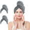 Windfromort Toalla Pelo 2 Piezas - Toalla Microfibra Cabello - Secado Rápido, Suave y Absorbente, Antifrizz, Ideal para Mujeres y Niños