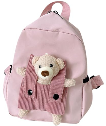 EDLMKM Cute Bear Small Toddler School Bag, Toddler Backpack, School Bags for Girls, toddler Girls Boys Adjustable Rucksack, Kids Backpack for school Travel