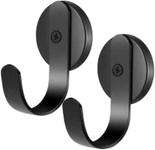 Lot de 2 crochets magnétiques très résistants avec crochet pour réfrigérateur, décoration de Noël, crochets magnétiques pour porte d'entrée en métal, crochet de croisière pour accrocher des cabines