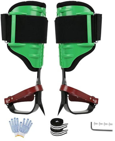 timiland Tree Climbing Spikes Set,Upgraded EVA Material Climbing Spurs,Height Adjustable Tree Climbing Gear Kit,Arborist Equipment for Climbers, Hunting, Fruit Picking