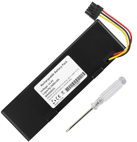 MULS 14.4V Battery Replacement for Wyze WVCR200S, STYTJ02YM, Mop Pro, Mop P, Mop 2S, Conga 3290 3390 3490 3590, Yunmi MVVC01-G Pro Robot Vacuum Cleaner