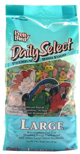 Pretty Bird International Bpb73118 3-Pound Daily Select Premium Bird Food, Large