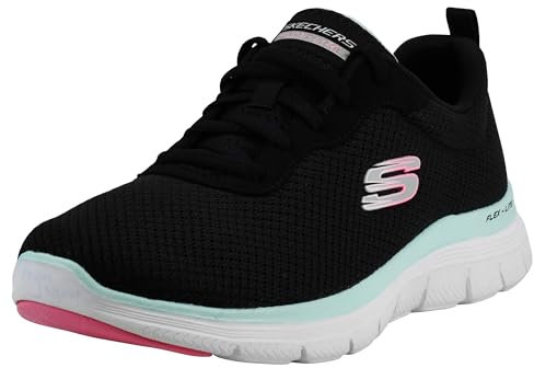 Skechers Damen Flex Appeal 4.0-Brilliant Vie Sneaker, Schwarz, 35.5 EU Weit