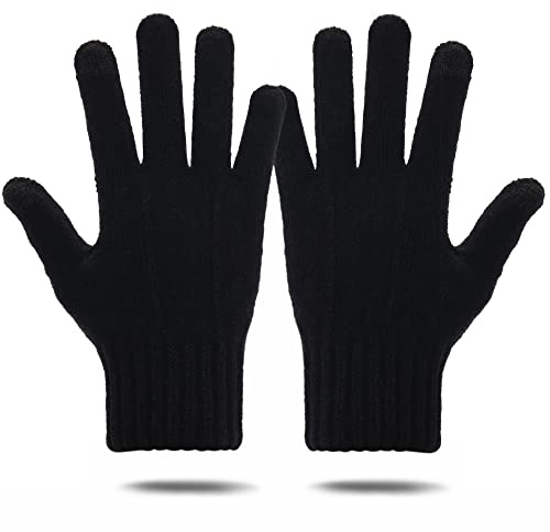 JAZUX Thermal Gloves Womens Winter Touch Screen Gloves Knitted Warm for Women Ladies Girls Working Running Outdoor