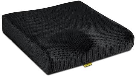 Ferlex - Ergonomisches viskoelastisches Antidekubitus-Kissen | Sitzkissen orthopädisch (42x42x8)