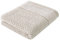 herzbach home Handtuch Duschtuch 100% Baumwolle Gemustert (Sandgrau/Weiß, Duschtuch 70x140 cm)