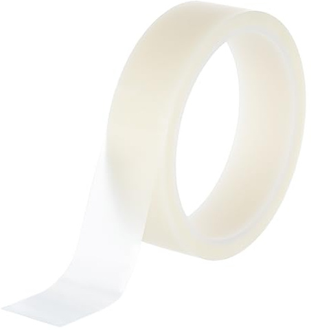 BENECREAT 18.28 M Ruban de Réparation de Livre Transparent, Ruban de Reliure en Plastique Couleur Maïs, 25.5 mm Large Ruban D'Emballage Cadeau pour la Réparation de Reliure de Livres