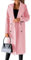 Manteau Long Femme Hiver Laine Doudoune Grande Taille Vêtements Automne Hiver Rose Xl