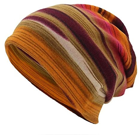 Générique Bonnet souple en coton pour homme et femme - Bonnet fin et léger - Bonnet chimio doux - Coupe-vent - Jersey long beanie pour toutes les saisons bonnet femme hiver
