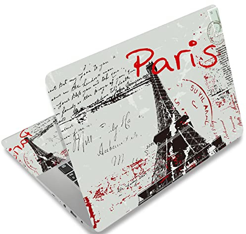 icolor Laptop Skin Sticker Decal 12 13 13.3 14 15 15.4 15.6 inch Personalized Universal Notebook Vinyl Skin Stickers Cover Art Decal Computer Protector (Paris)