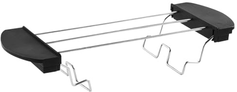 Toaster Warming Rack Stainless Steel Toast Rack Foldable Toast Holder with Handle Bread Loaf Stand Anti-scald Grilling Racks for 2 Slice Warming Toaster Accessory