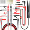 Proster Kit 23 in 1 Puntali per Multimetro Test Lead Circuito Tensione con Clip Alligatore Sonda Tester Grabber a Molla, Spina a Banana ed a Forcella, Clip di Prova Patch SMD