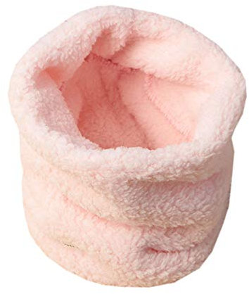 ACVIP Écharpe d'hiver pour enfants - Écharpe épaisse - Écharpe ronde douce et chaude - Écharpe tubulaire - Anneau O, Rose, Taille unique