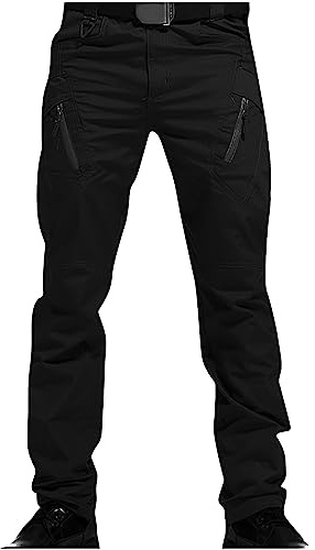 2023 Pantalones Hombre Pantalones de Trekking elástica Resistente Slim fit Multibolsillos Pantalones de Escalada trabajo pantalones Pants impermeables Al aire libre Otoño senderismo Pantalones