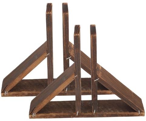 BESPORTBLE Holzzaun Basis Halterung Kleiner Zaunständer für Garten Sichtschutzzaun Screenings