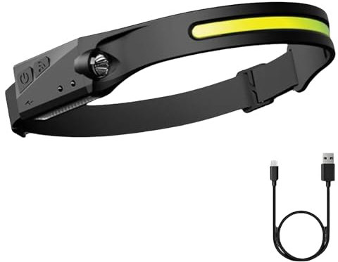 Reiteag Stirnlampe Led Wiederaufladbar, 230°Wide Stirnlampe Rotlicht, Kopflampe Stirnlampe, Sensor Headlamp, Wasserdichte Mit Stirnlampe Joggen, Stirnlampe Led Wiederaufladbar Wandern