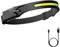 Reiteag Stirnlampe Led Wiederaufladbar, 230°Wide Stirnlampe Rotlicht, Kopflampe Stirnlampe, Sensor Headlamp, Wasserdichte Mit Stirnlampe Joggen, Stirnlampe Led Wiederaufladbar Wandern