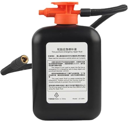 Soluzione per la riparazione dei pneumatici, liquido per la riparazione istantanea dei pneumatici, 450 ml, sigillante liquido professionale per riparazioni rapide, stile valvola, compatibile con la