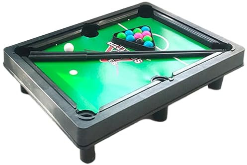 Rrlihjgu Billard -Spiele für Kinder, kleines Billardtischspielzeug - Tiny Sports Game Set,Tischpool -Set, hohe Simulation Billard Playset für Kinder Erwachsene Spielzeug
