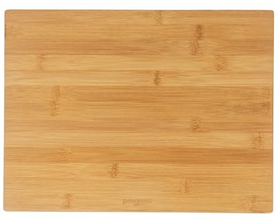 Progress Large Bamboo Chopping Board - FSC® Certified, 40 x 30 cm, Durable Cutting Board for Meat, Vegetables & Cheese, Protects Worktops, Easy to Clean, 5 Year Guarantee