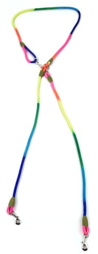 RASTKY Guinzaglio per Cani a Tracolla Regolabile Elasticità e Durata Adatto per Cani di Taglia Media Guinzaglio da Corsa in Nylon a Mani Libere (B)