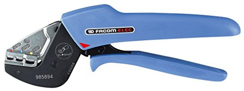 Facom 985894 Ratchet Crimping Plier for Insulated Terminals, 230mm