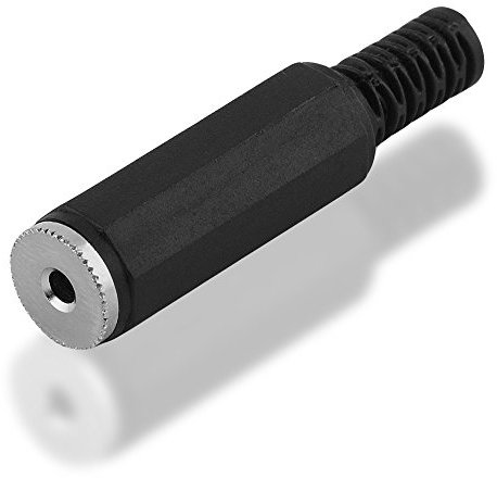 BestPlug Stereo Audio Klinke Buchse Kupplung weiblich 2,5mm AUX IN OUT Lötversion Schwarz