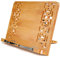 Klappbare Bambus Kochbuchhalter, Kleine Größe, einstellbare Leseständer für Kochbuch, Rezept, iPad, 28cm x 20cm x 4cm
