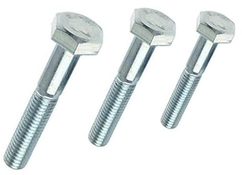 Sechskantschrauben M3 mit Teilgewinde/Schaft, verzinkt, DIN931 (M3 x 35mm, 10)