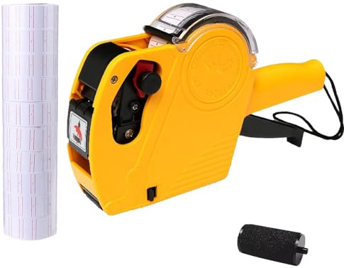 NOBILE LOVELYCARE Prezzatrice etichettatrice 8 caratteri + 10 rotoli prezzi in omaggio segnaprezzo con rotolino inchiostro sostitutivo colore random