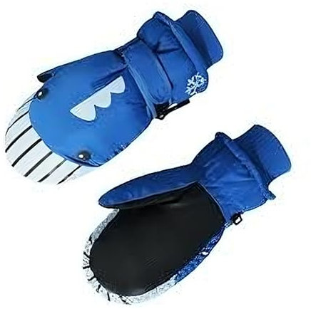 JowTreex Ski-Fäustlinge für Kinder, wasserdicht, für Jungen und Mädchen, 4–10 Jahre