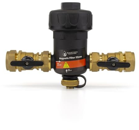 Kudos-Trading - Magnetic Filter 22mm Central Heating Water Underfloor Heating Manifold System Protection Mag Sweeper High-Efficiency Magnetic Filtration System for Central Heating Systems