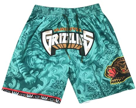 XYYYHTL Pantaloncini da Basket da Uomo per Sport Traspirante Pantaloncini Sportivi da Basket Loose Fit Aria Aperta Estivi Basketball Shorts