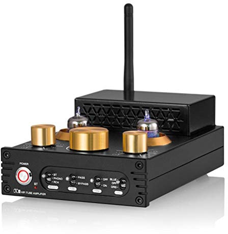 Rilascio HiFi Amplificatore valvolare Bluetooth 5.0 Ricevitore MM Phono Amp per Giradischi Amplificatore di Potenza 160W * 2 Buon Suono