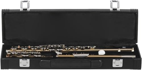 LABLADUO Flöjter, Flöjter Musikinstrument Röd Antik CupronNickel Låg Flöjt C Nyckel Italienska Pads Med Flöjtförvaringsfodral