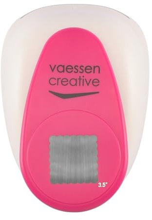 Vaessen Creative 21493-004 Stanzer Giant Eckige Muschel | 8, 9 cm, Metal, Plastic, Purple, 16.3 x 12.5 x 9.4 cm