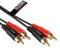 rhinocables 2 Phono to 2 Phono RCA Audio Cable | Dual/Twin Male to Male Splitter, Gold-Plated Connectors for Premium Audio | Compatible with TVs, Speakers, Sound Systems, Home Theatre & More (50cm)