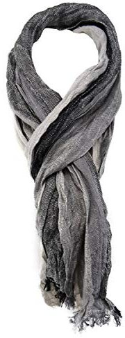 TigerTie Schal in silber grau schwarz anthrazit gemustert Gr. 180 x 50 cm