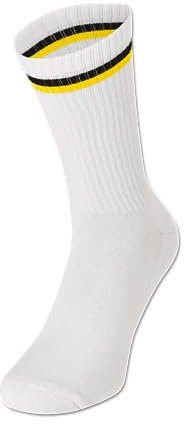 Borussia Dortmund Unisex BVB Tennissocken Socken, Weiß, 43-46 (2er Pack)