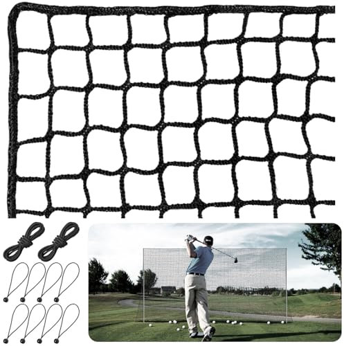 Parslue Heavy Duty Nylon Golf Practice Net, 10x20ft - Indoor/Outdoor with Hanging Kit