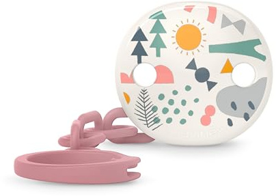 Suavinex, Attache Tétine pour Bébés et Nouveau-nés, Chaîne de Sucette avec Clip, Attache Sucettes avec Chaînette, Accroche Tétine, Bébés +0 Mois, Walk Nude