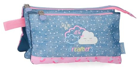 Enso Dreamer Estuche Triple, Azul, Poliéster