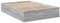 vidaXL Bettgestell, Bett Doppelbett für Schlafzimmer, Bettrahmen mit Lattenrost, Schlafzimmerbett Modernes Design, Grau Sonoma 120x200cm Holzwerkstoff