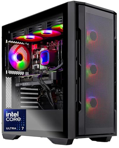 Skytech Gaming Rampage Gaming PC, Intel Ultra 7 265F 5.2GHz, NVIDIA RTX 5060 Ti, 1TB Gen4 NVMe SSD, 32GB DDR5 RAM 6000, 850W Gold ATX 3 PSU, 360 ARGB AIO, Wi-Fi, Win 11, Desktop