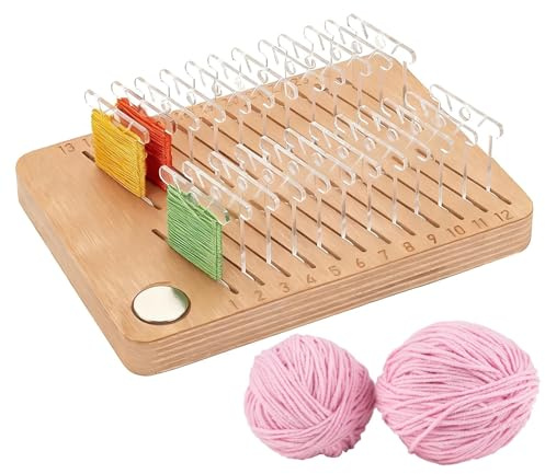 Organisateur De Fils – Bois 16,3x11,9x1,7cm | Bobines De Fil À Broder, Support En Carton, Support De Canettes | Planche De Rangement De Fil À Coudre En Bois Dur, Pour Le Matelassage Artisanal Et L'uti