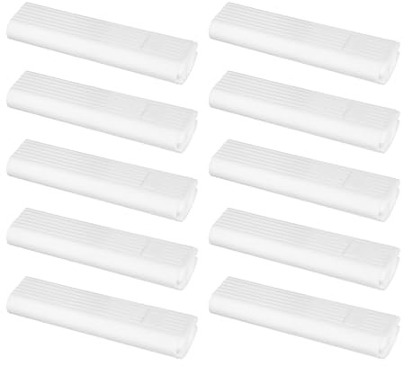 Holibanna 10 Unidades Contrapeso para Cordón de Persianas Verticales Mango Cuadrado, Material Pom Blanco, Fácil y Larga Duración para Reparación de Persianas en Oficinas y Hogar