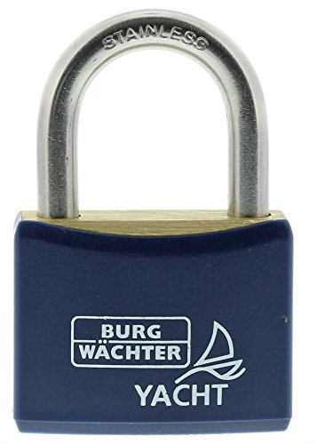 Burg-Wächter Yacht 460 Ni 40 SB Vorhängeschloss, Messing, Blau