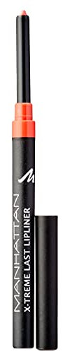 Manhattan X-Treme Last herausdrehbarer Lipliner, Intensive Farbe & definierter Halt, Farbe Coral Red 34N, 1 x 0,2g